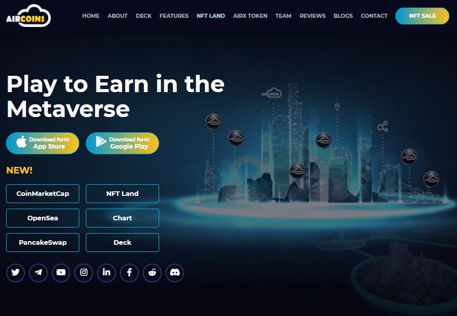 how to earn money from aircoins app move2earn metaverse project