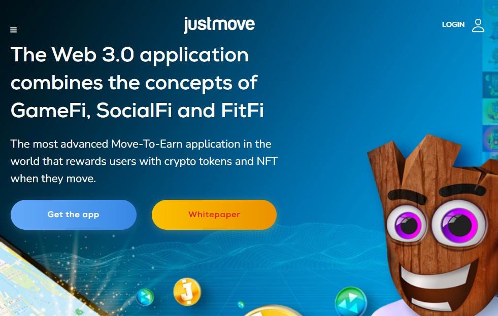 justmove: first move to earn project to combine gamefi socialfi and fitfi